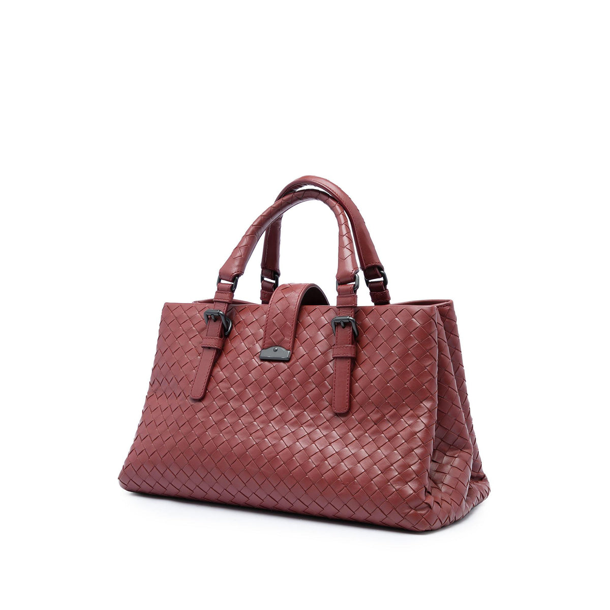 Bottega Veneta Small Nappa Intrecciato Roma Satchel