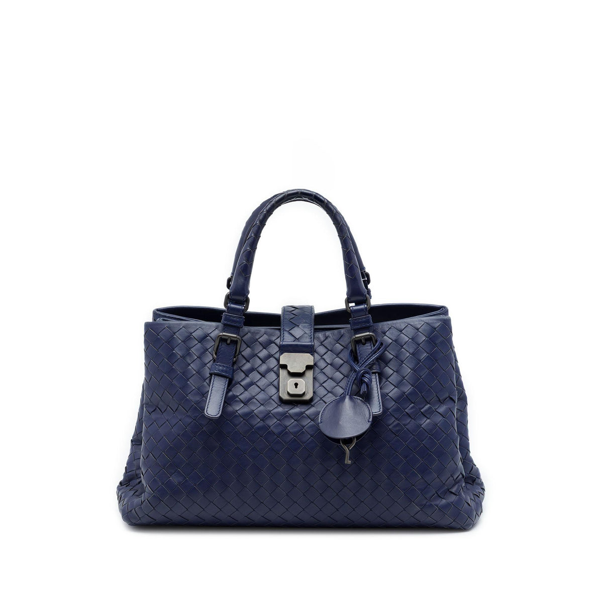 Bottega Veneta Small Nappa Intrecciato Roma Satchel