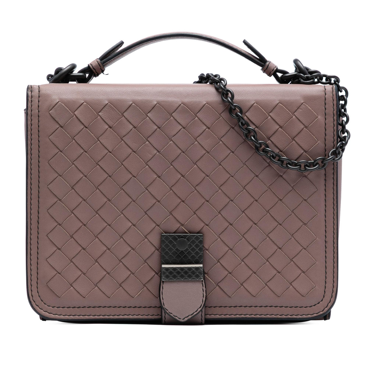 Bottega Veneta Small Nappa Intrecciato Runway Shoulder Bag