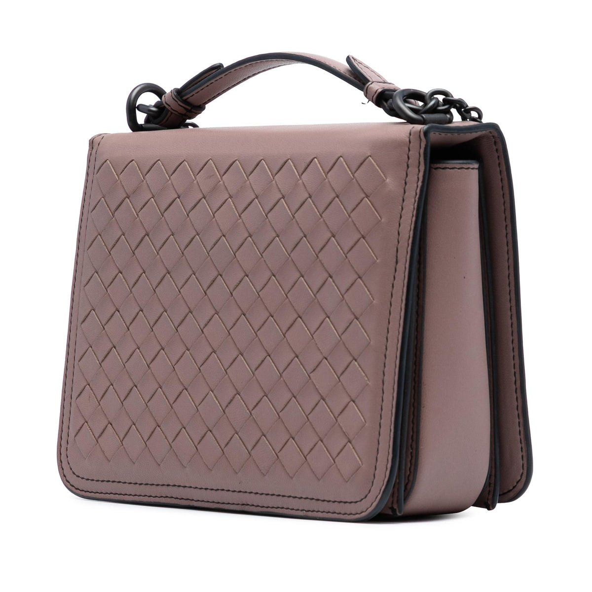Bottega Veneta Small Nappa Intrecciato Runway Shoulder Bag