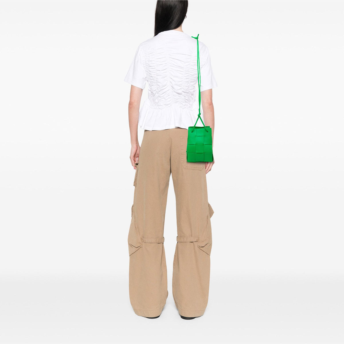 Bottega Veneta Small Nappa Maxi Intrecciato Cassette Bucket Bag