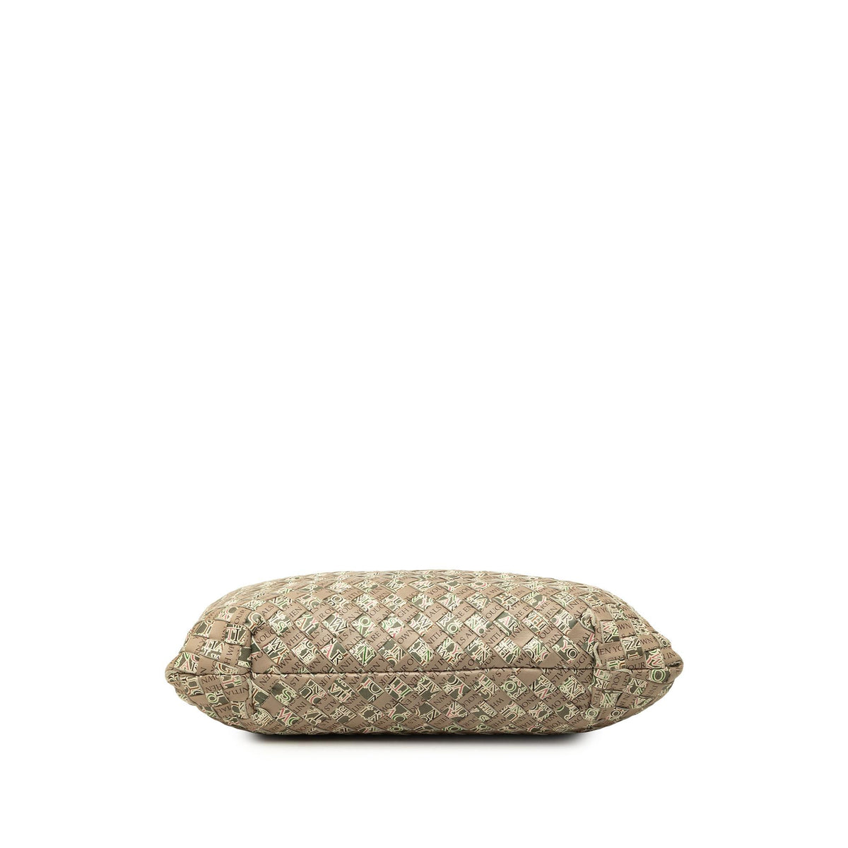 Bottega Veneta Small Printed Nappa Intrecciato Logo Lock Chain Tote