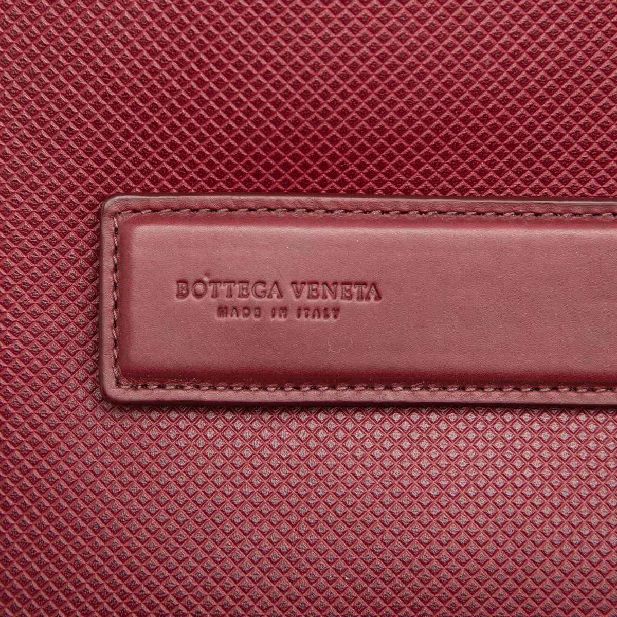 Bottega Veneta Textured Calfskin Marco Polo Clutch