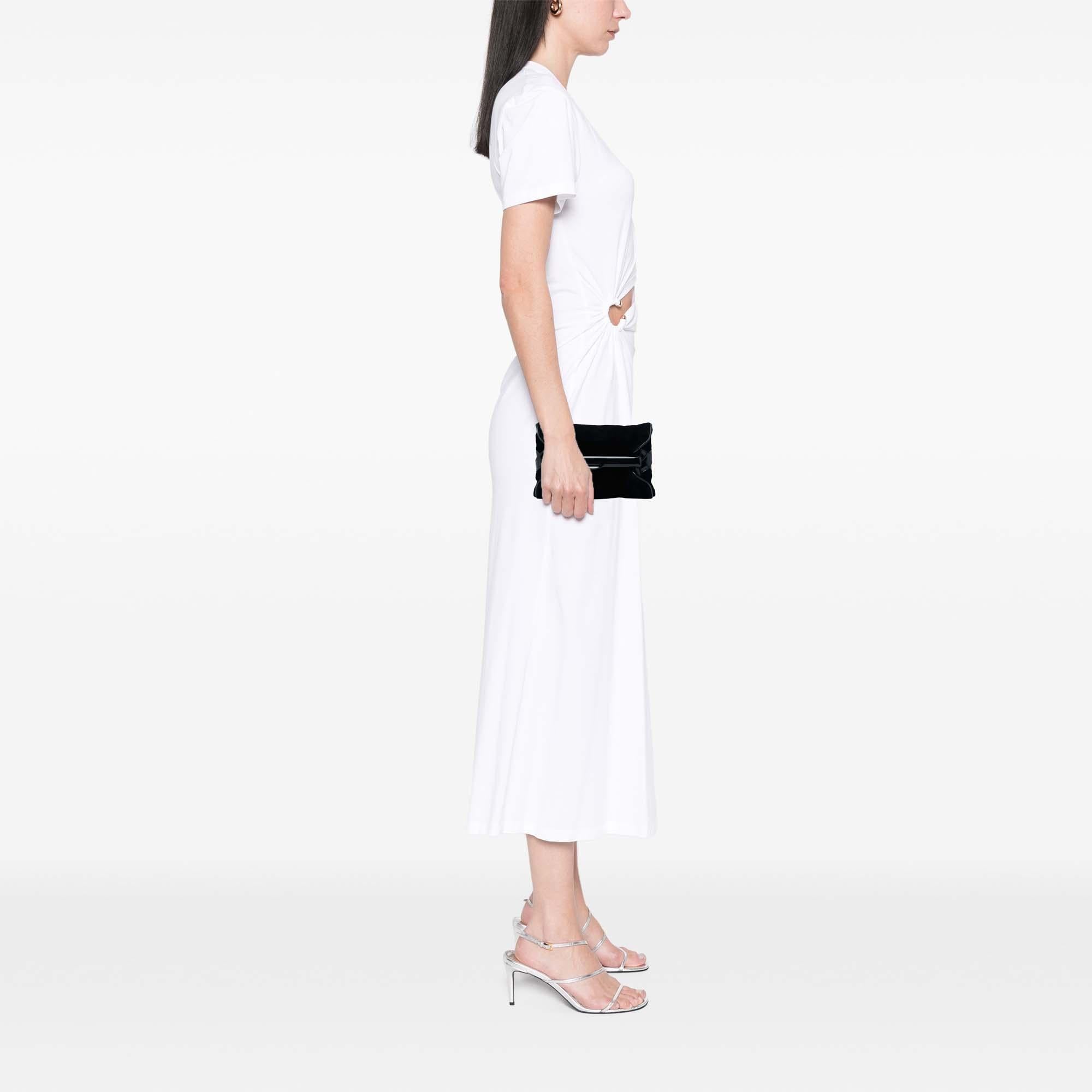 Bottega Veneta Velvet and Patent Clutch