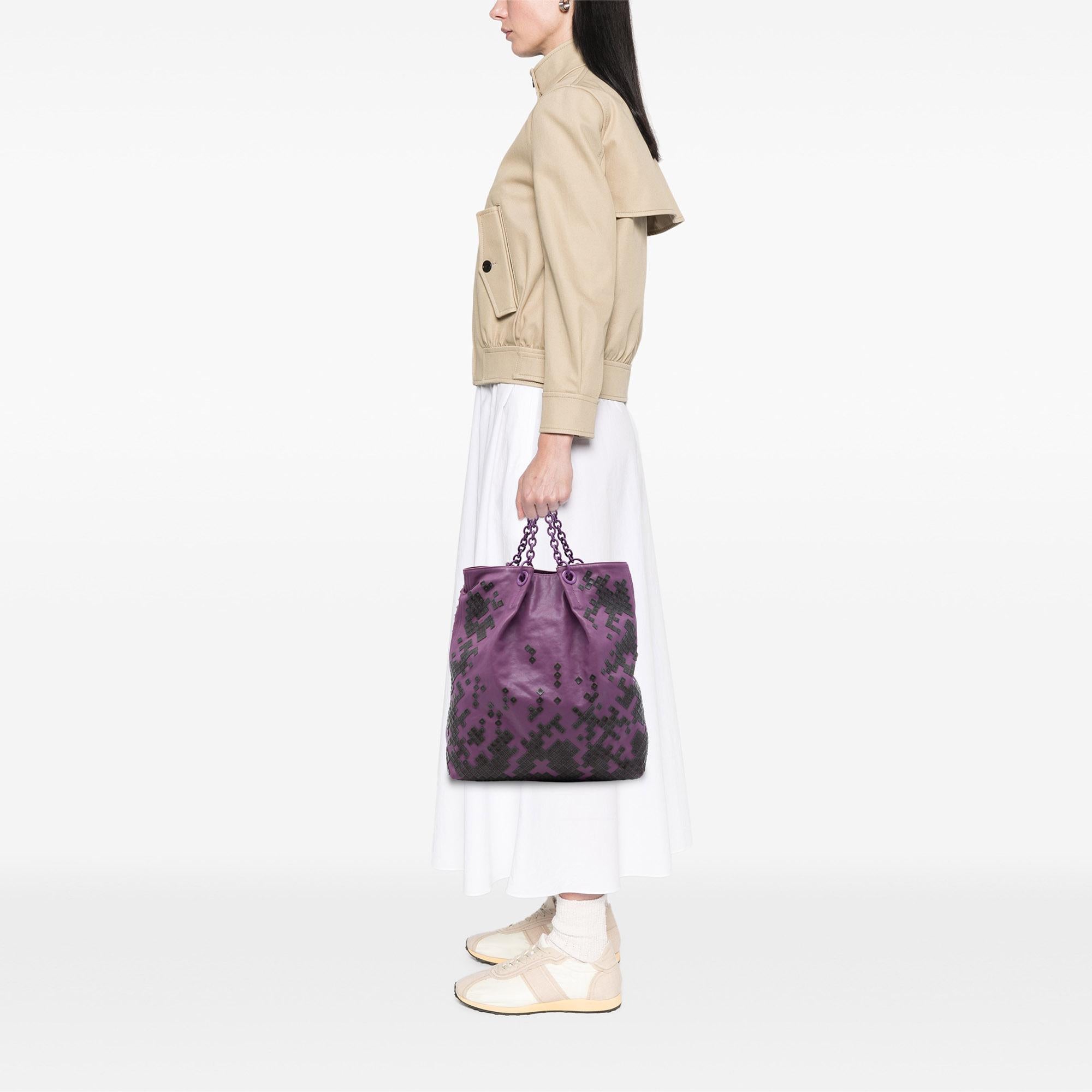 Bottega Veneta Vitello Mosaico Laque Tote