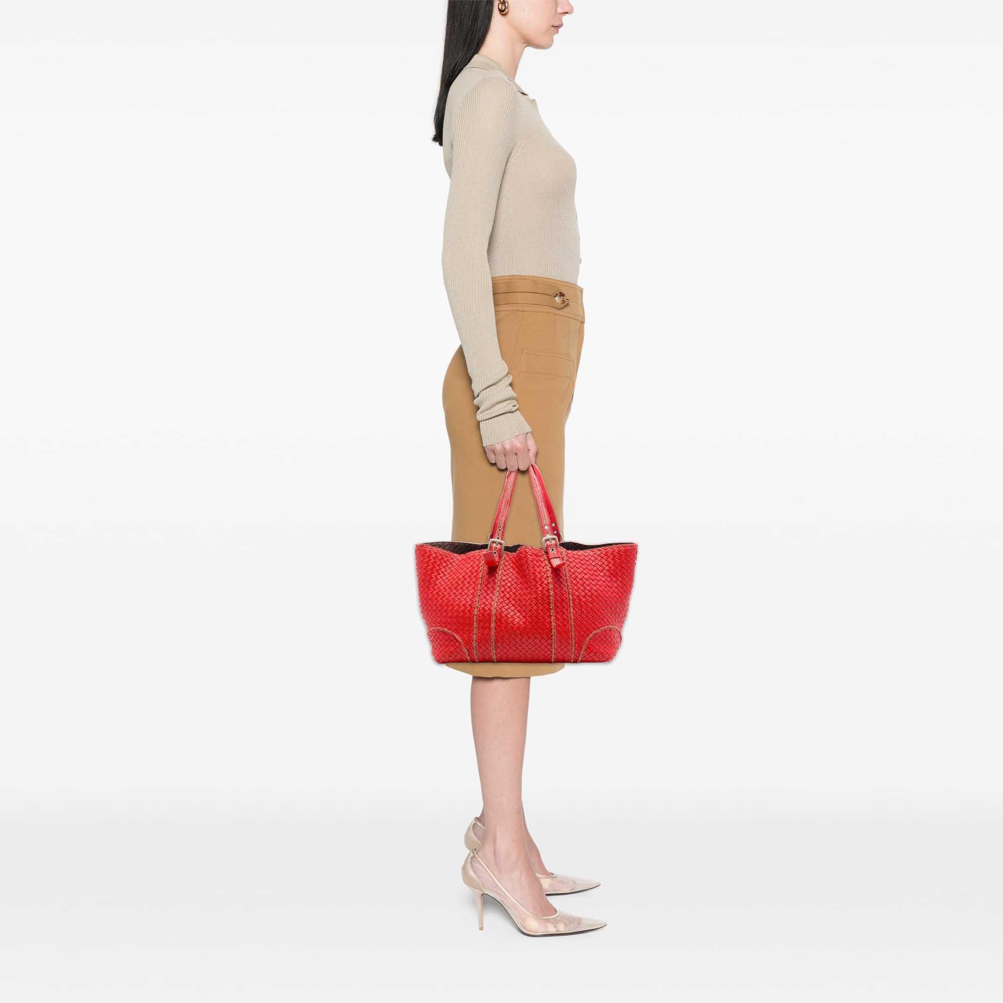 Bottega Veneta XL Nappa Intrecciato Stitch Tote