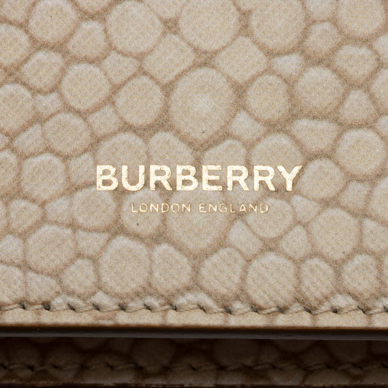 Burberry Calfskin Faux Leather Stingray Print Title Mini Shoulder Bag (SHF-HqdZVy)