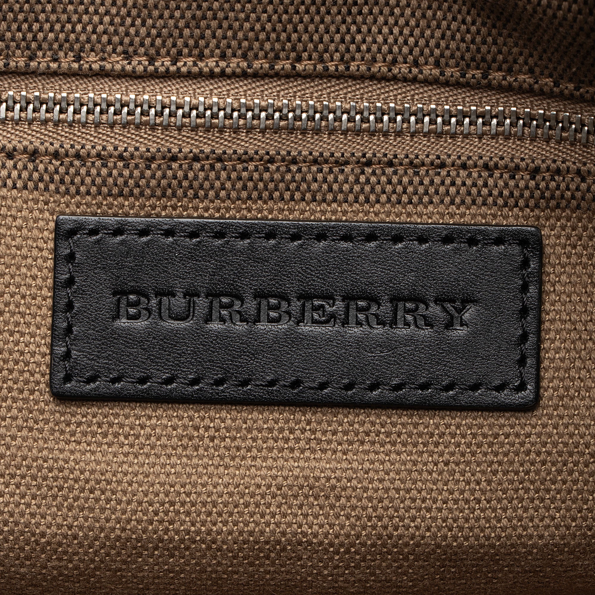 Burberry Calfskin House Check Maidstone Medium Shoulder Bag