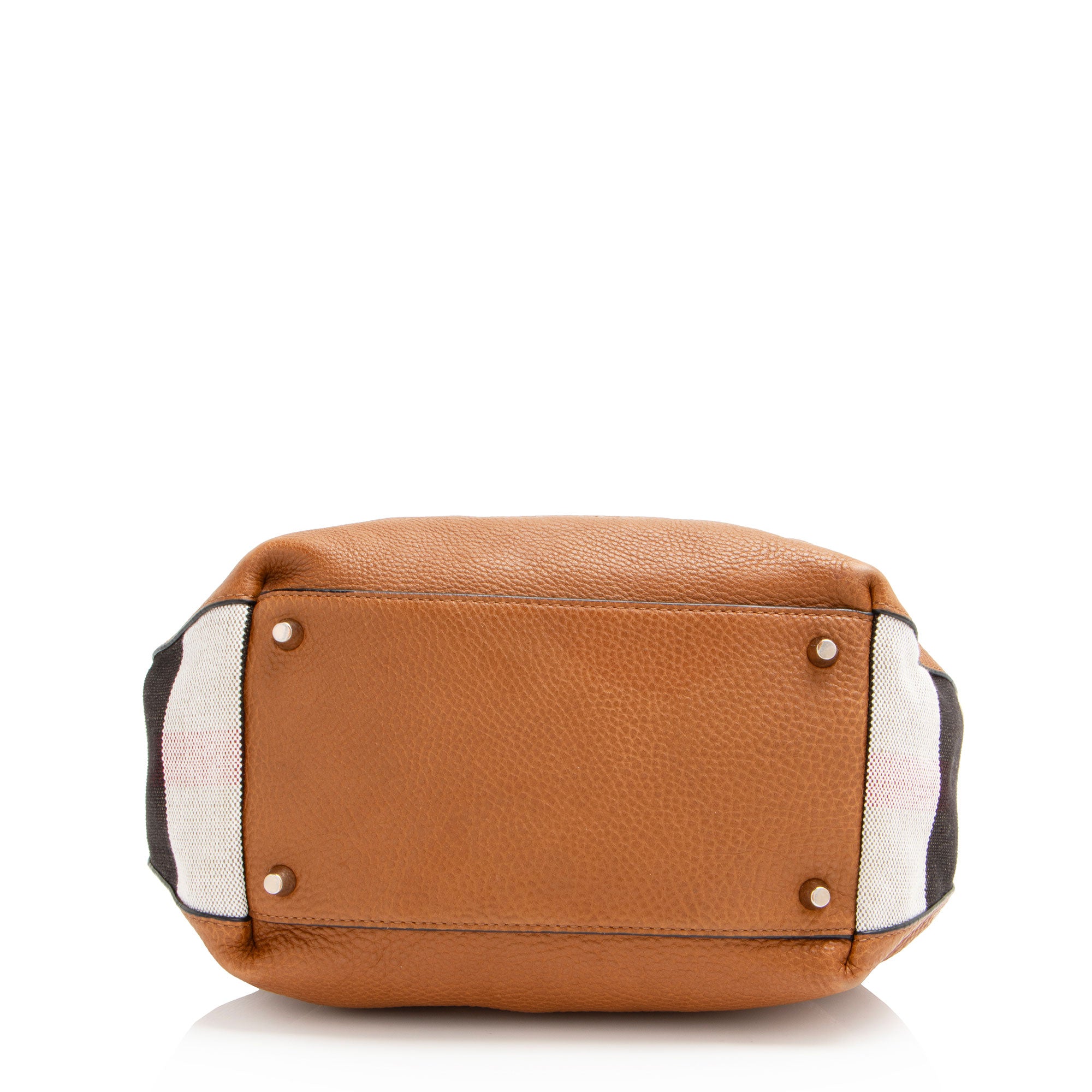 Burberry Calfskin House Check Maidstone Small Shoulder Bag (SHF-GIU47v)