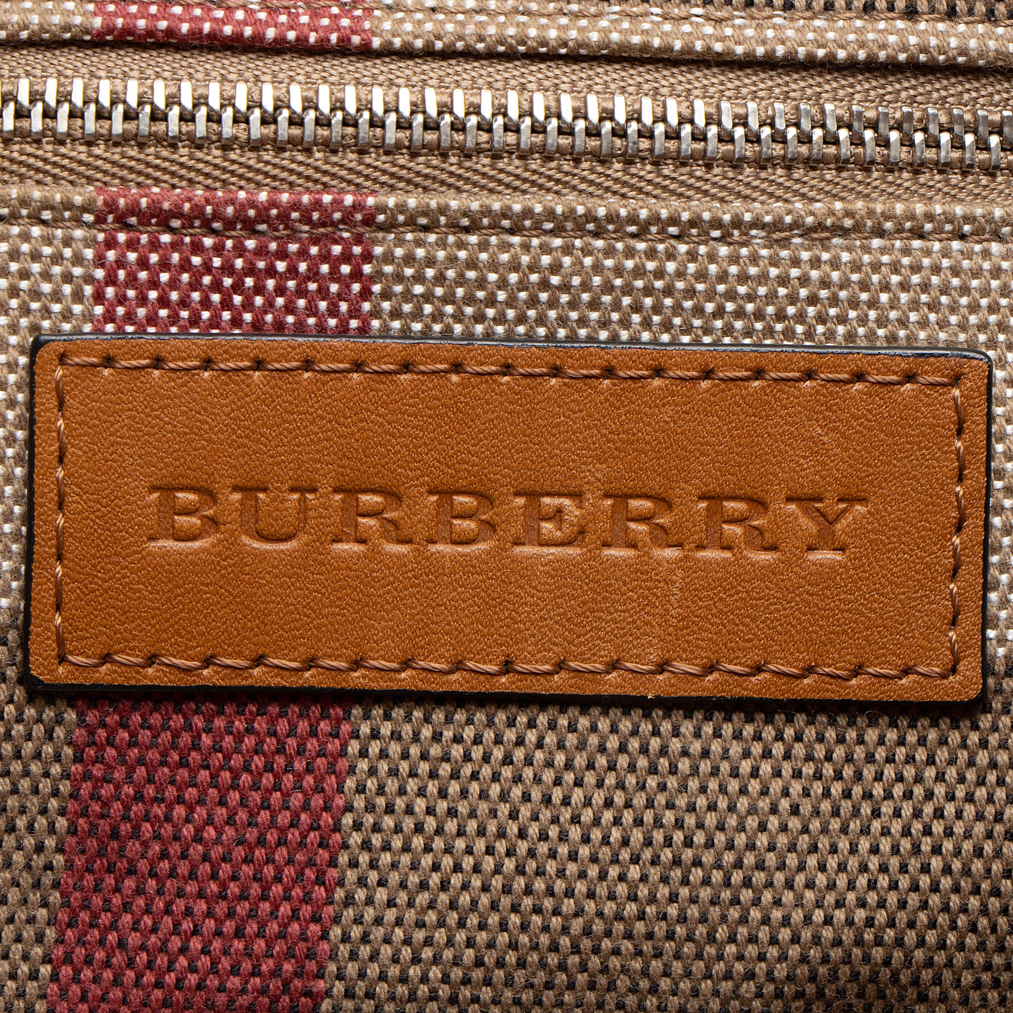 Burberry Calfskin House Check Maidstone Small Shoulder Bag (SHF-GIU47v)