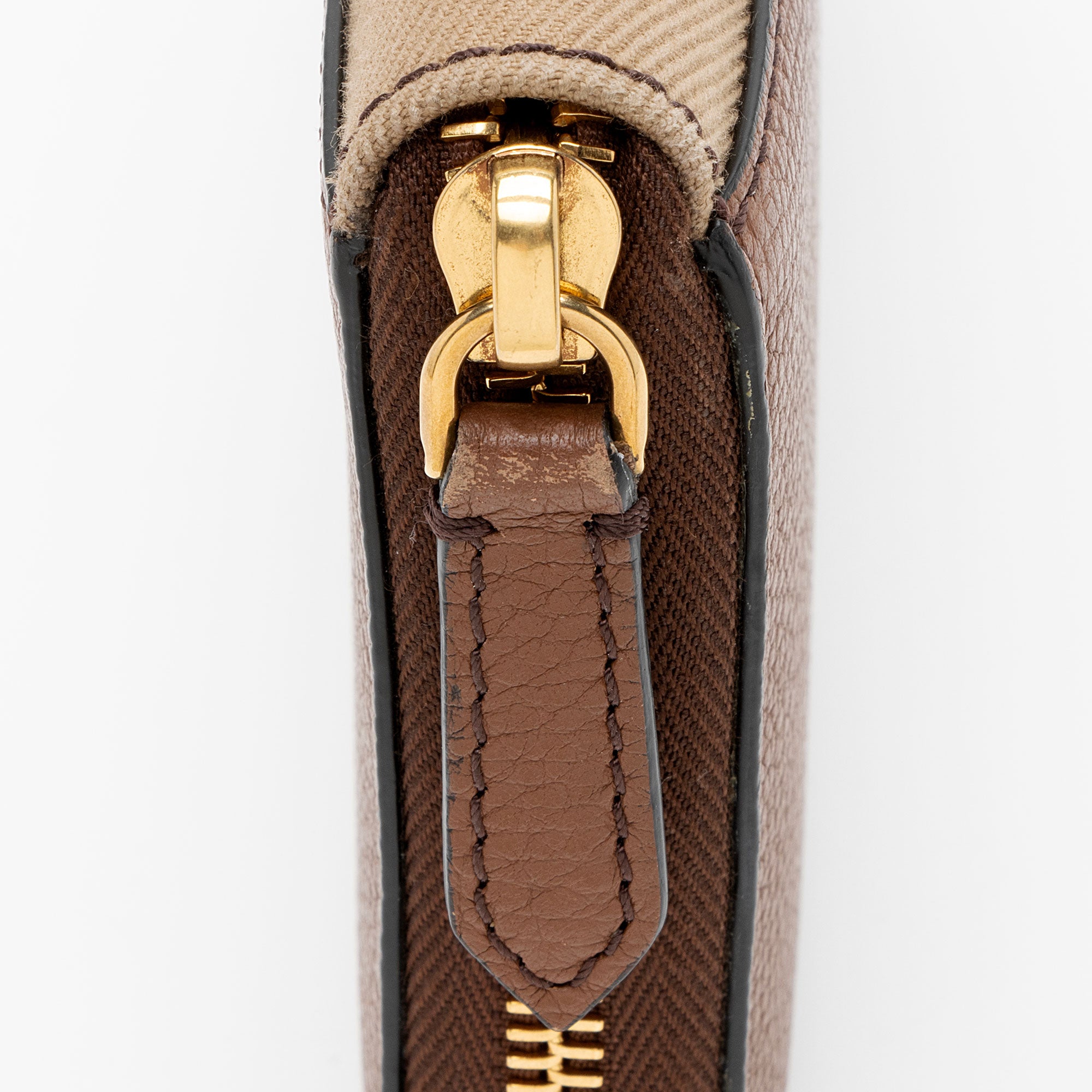 Burberry Calfskin House Check Renfrew Zip Around Wallet