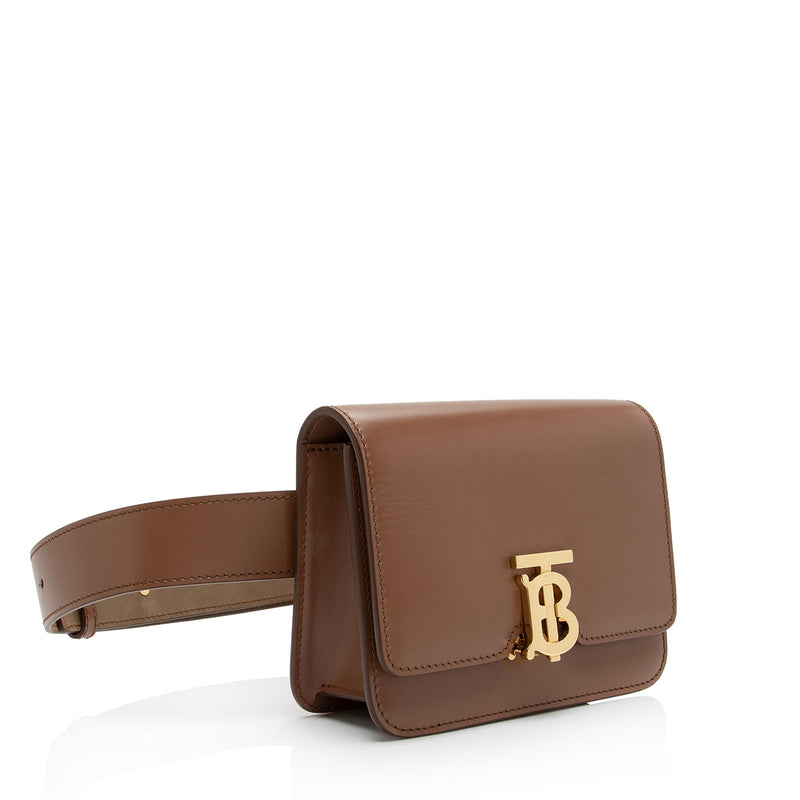 Burberry Calfskin TB Belt Bag (SHF-r9B1ER)