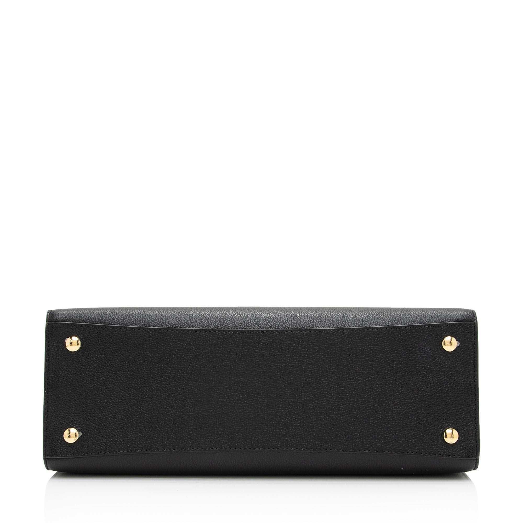 Burberry Calfskin Title Medium Tote (SHF-9V2VK1)