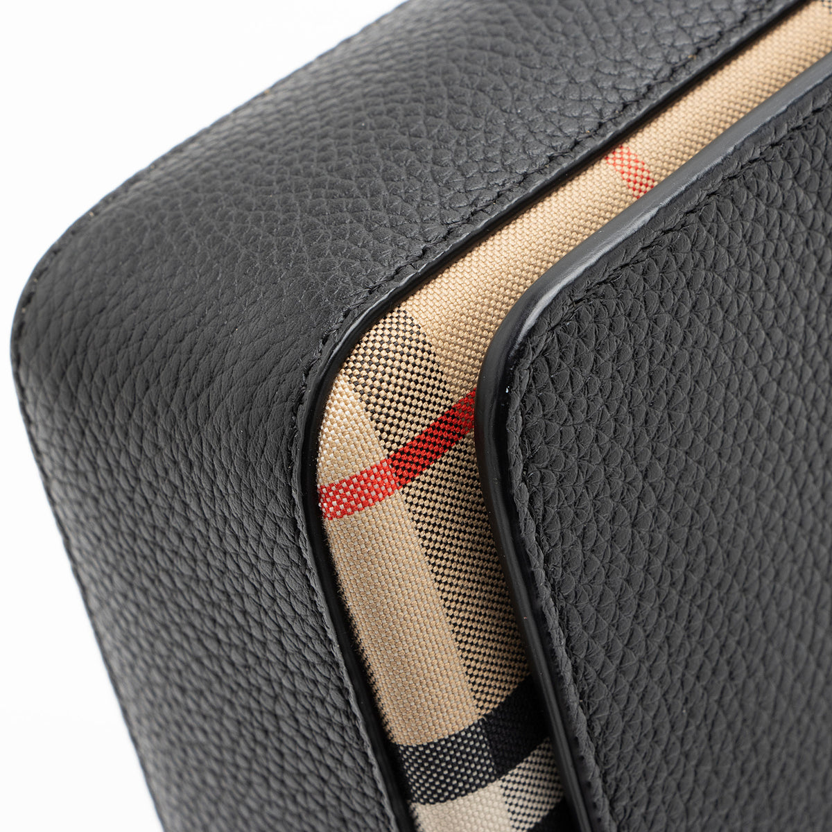 Burberry Calfskin Vintage Check Hampshire Crossbody