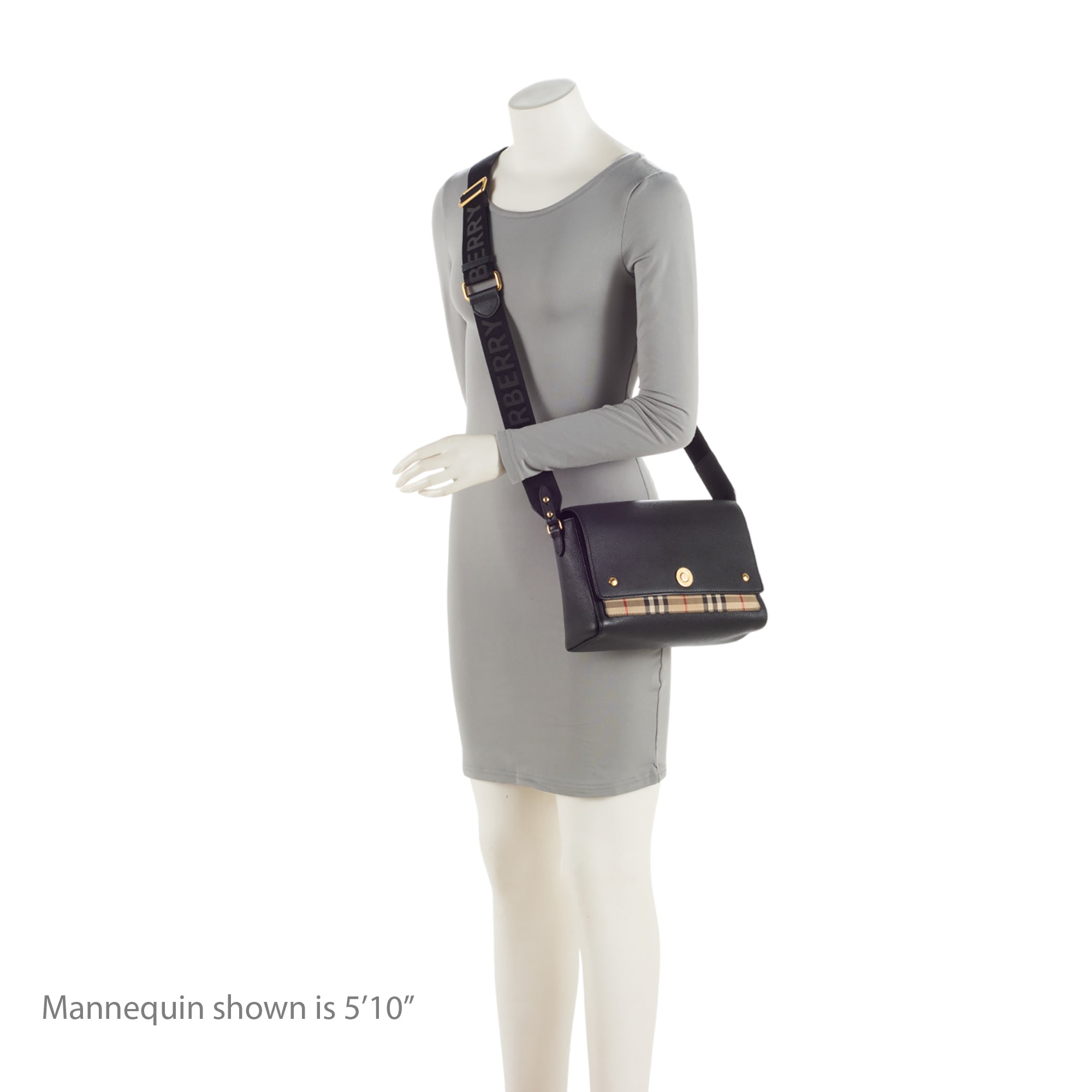 Burberry Calfskin Vintage Check Note Bag
