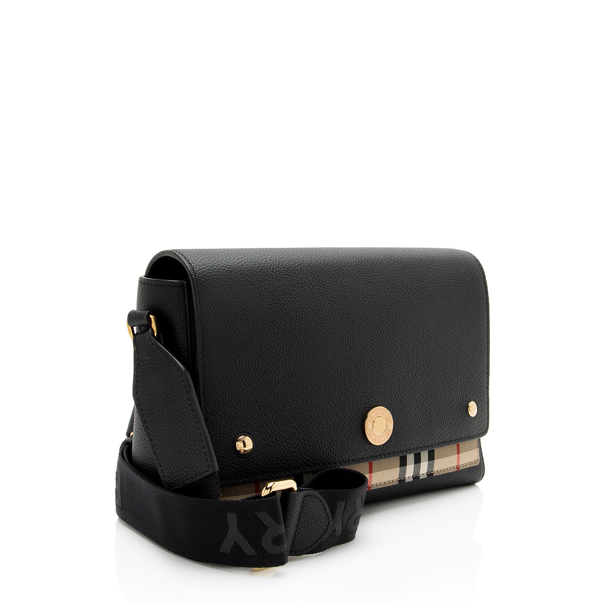 Burberry Calfskin Vintage Check Note Bag