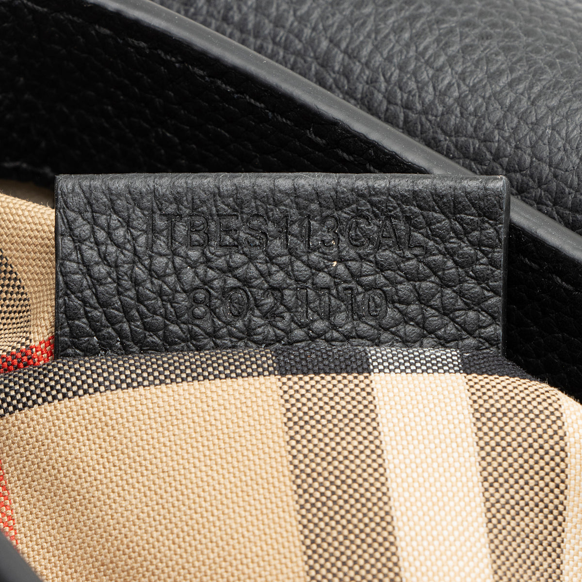 Burberry Calfskin Vintage Check Note Bag