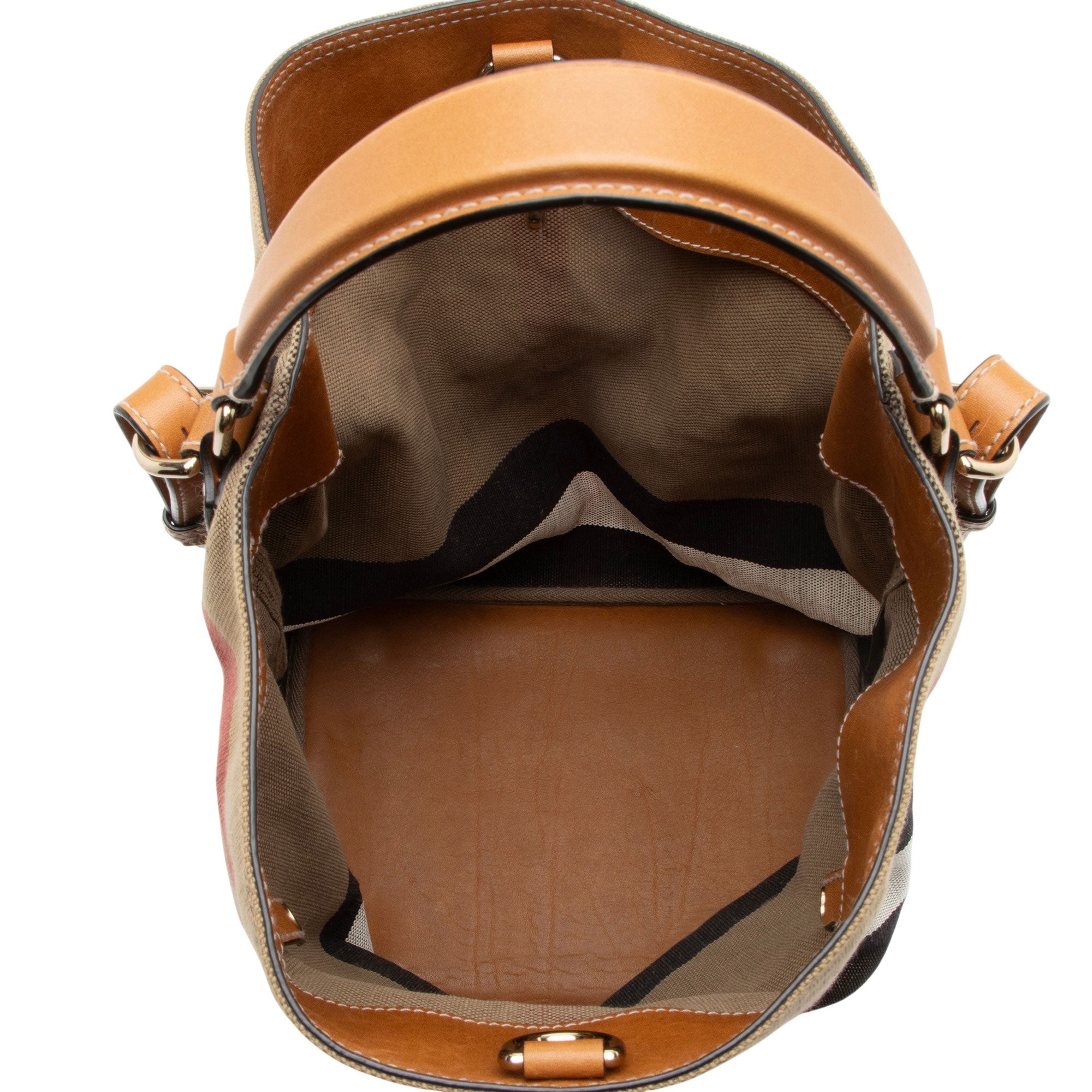 Burberry Canvas Check Susanna Bucket Bag