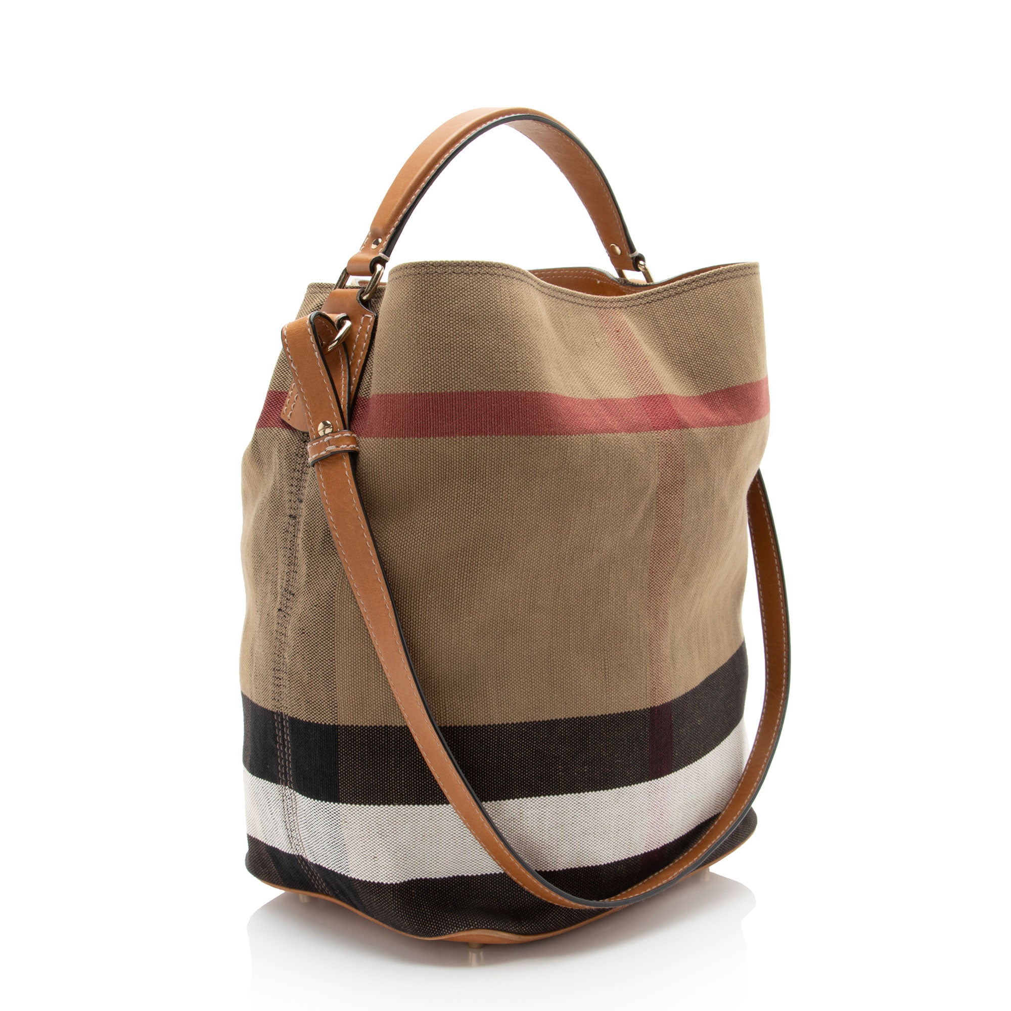 Burberry Canvas Check Susanna Bucket Bag