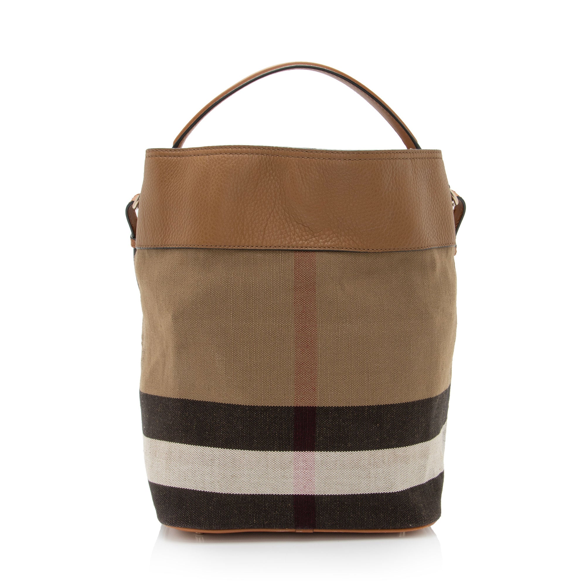 Burberry Canvas Check Tassel Ashby Medium Hobo (SHF-KQF93d)