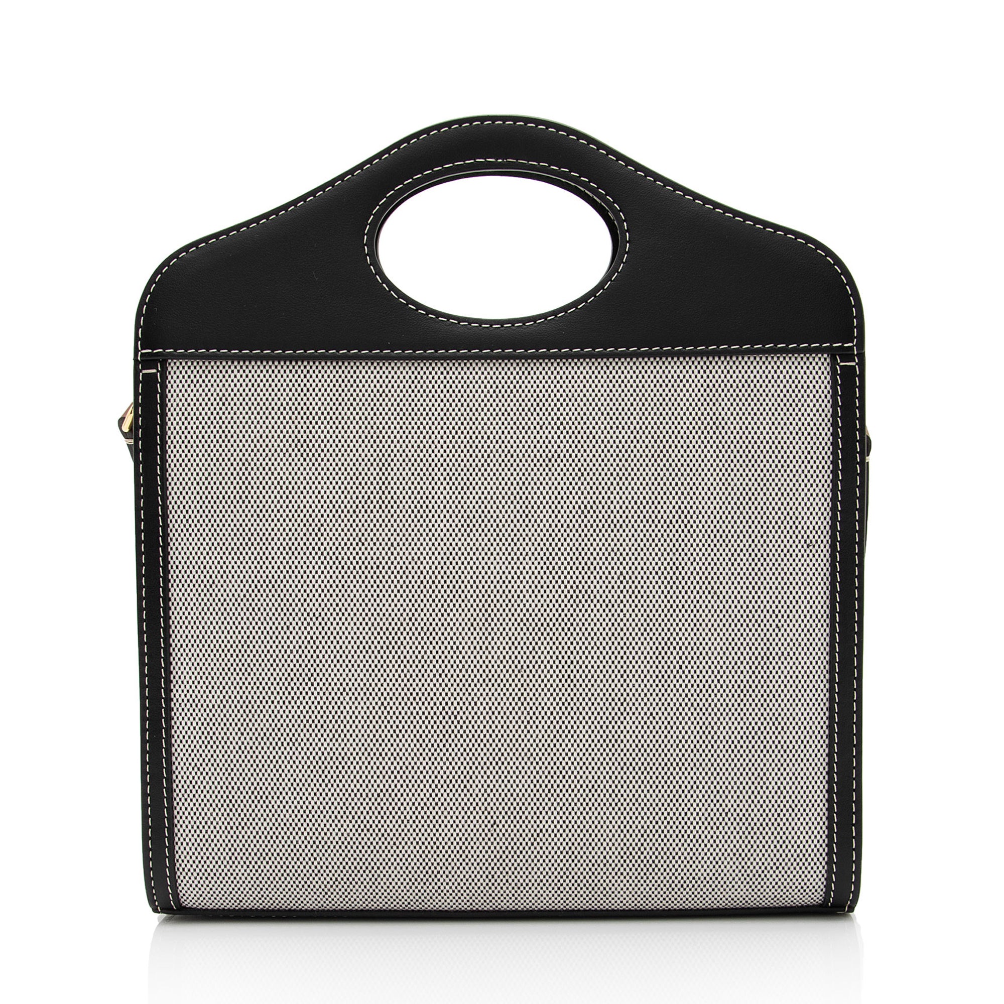 Burberry Canvas Horseferry Mini Pocket Tote (SHF-P7WK3S)