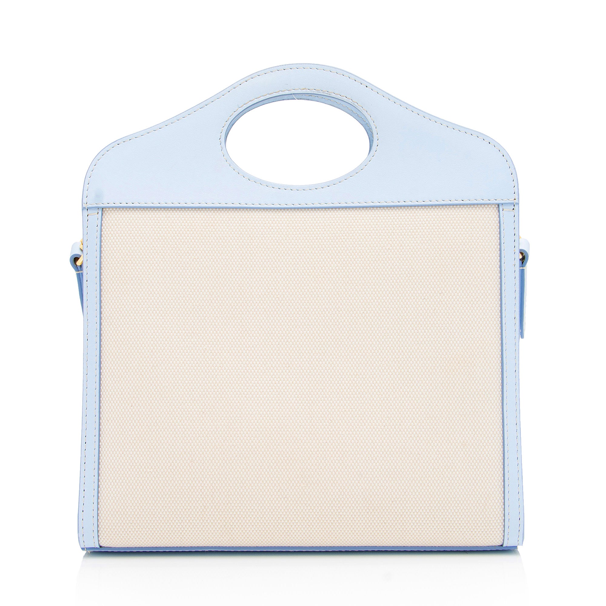 Burberry Canvas Horseferry Mini Pocket Tote (SHF-ebzeOk)