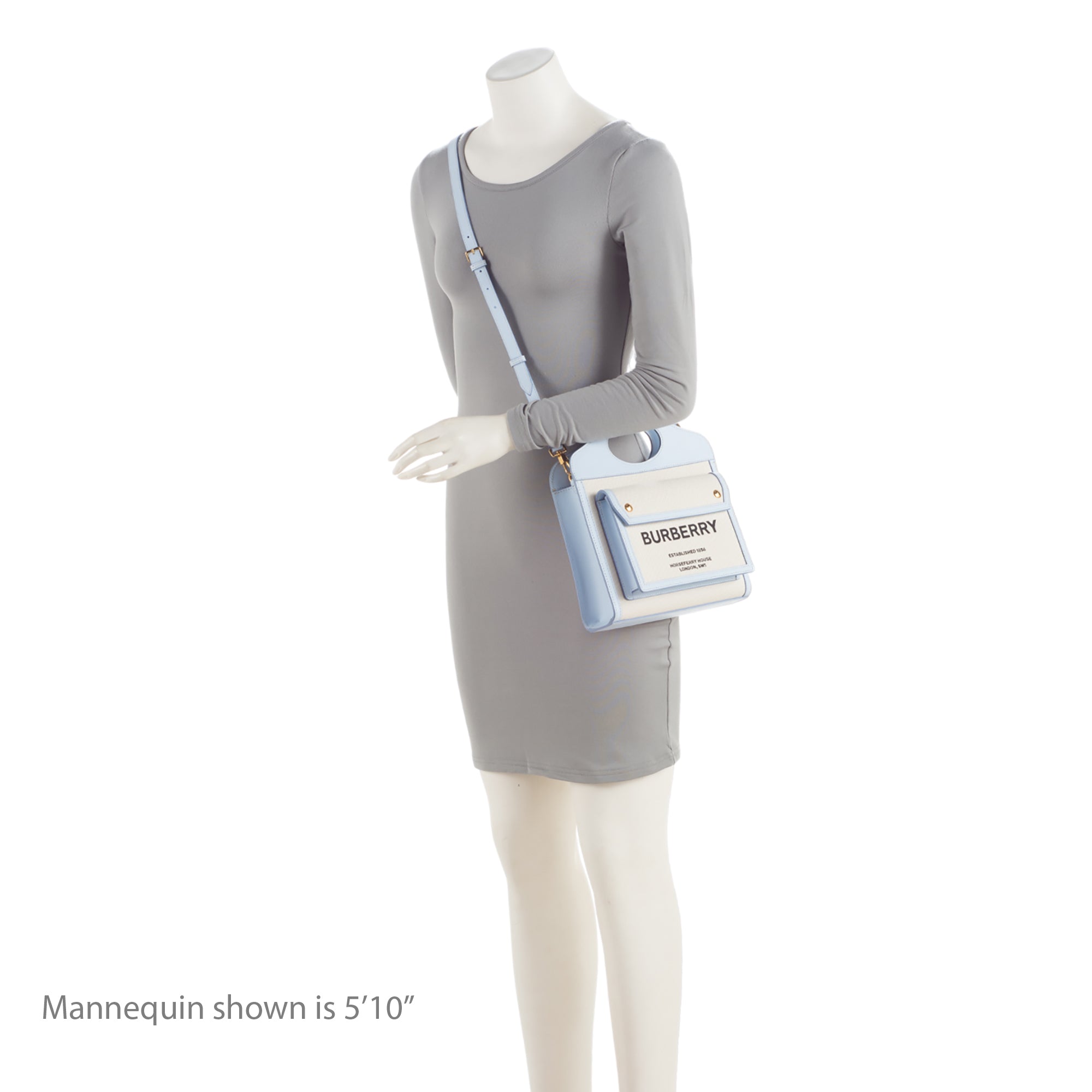 Burberry Canvas Horseferry Mini Pocket Tote (SHF-ebzeOk)