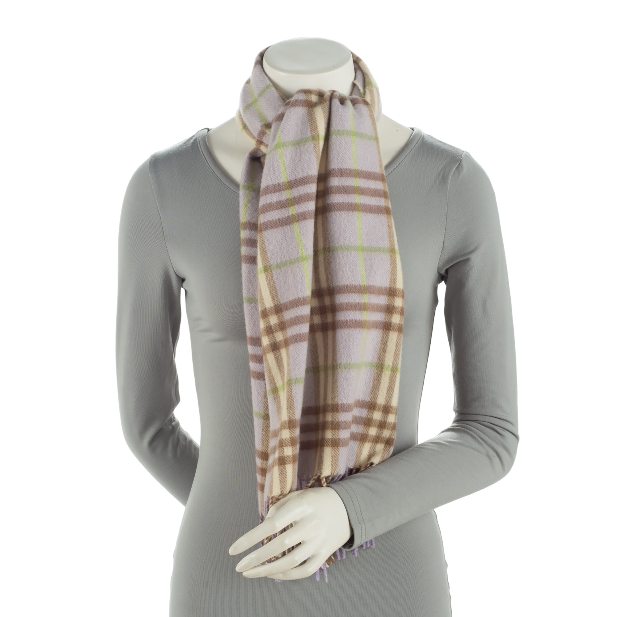 Burberry Cashmere Check Scarf (SHF-wJPU6k)