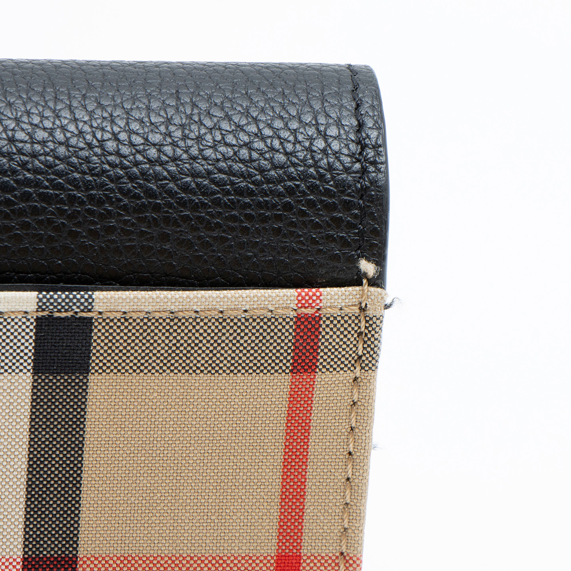Burberry Check Calfskin Halton Continental Wallet