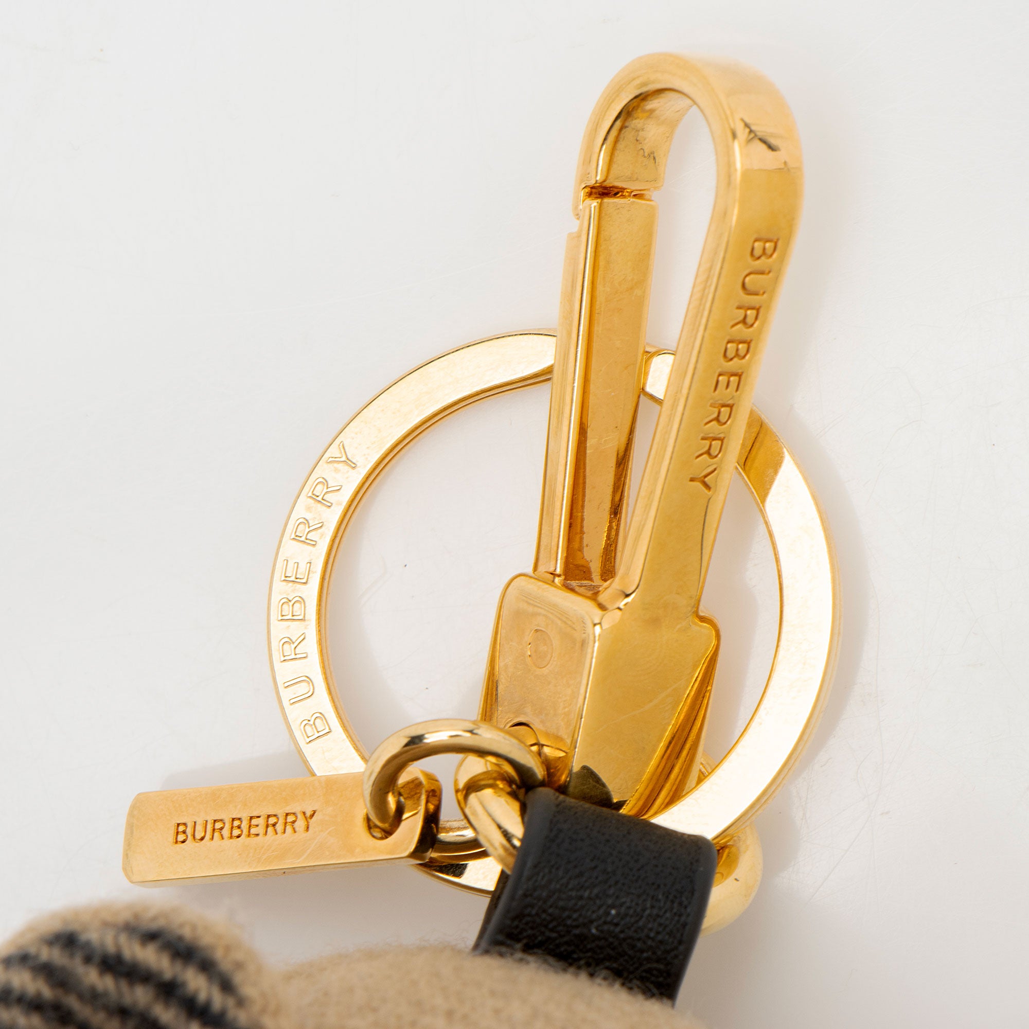 Burberry Cashmere Check Thomas Bear Bag Charm