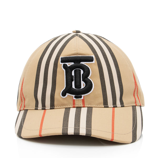 Burberry Cotton Icon Stripe TB Baseball Hat - Size L (SHF-GnoOCZ)