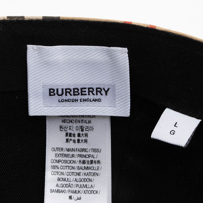 Burberry Cotton Icon Stripe TB Baseball Hat - Size L (SHF-GnoOCZ)