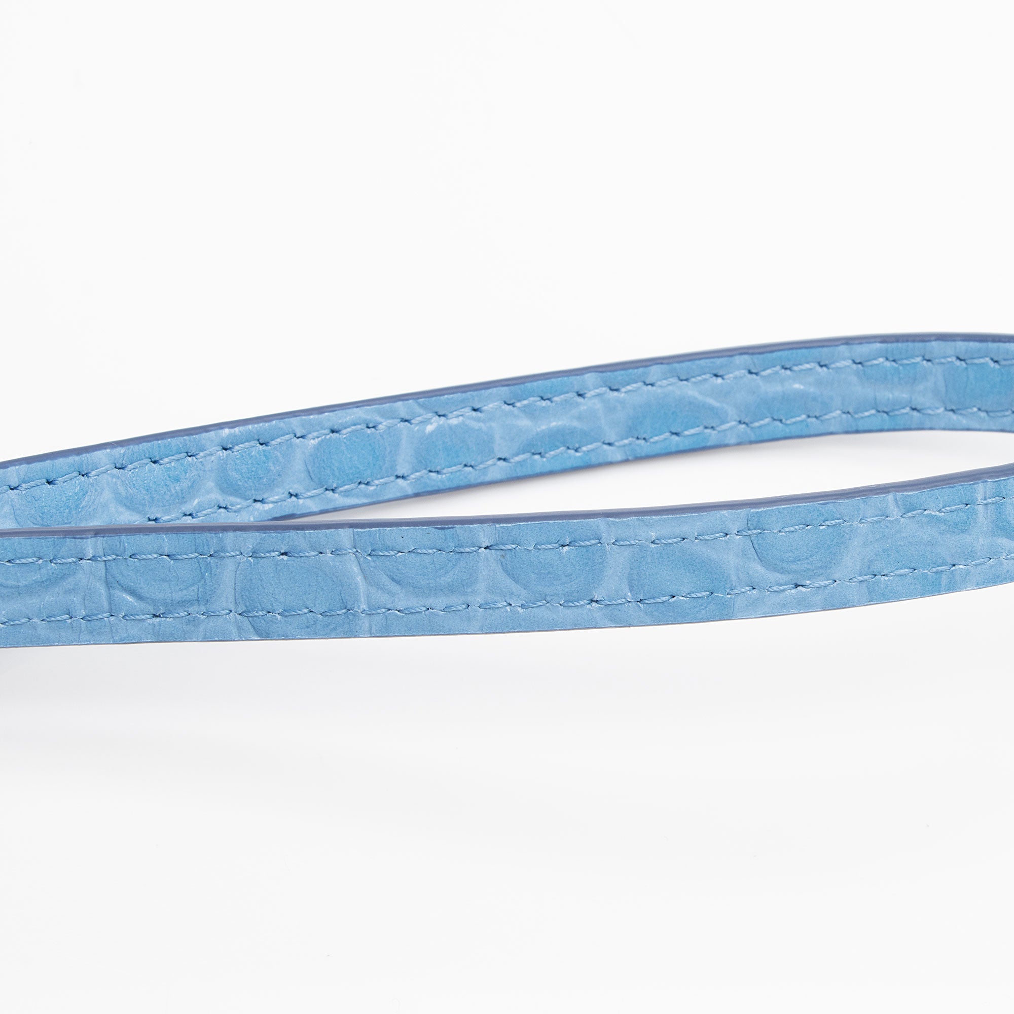 Burberry Croc Embossed Calfskin TB Mini Pouch