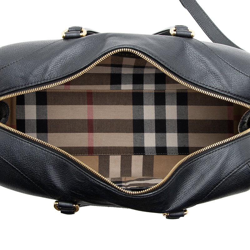 Burberry Leather Alchester Bowling Bag (SHF-19705)