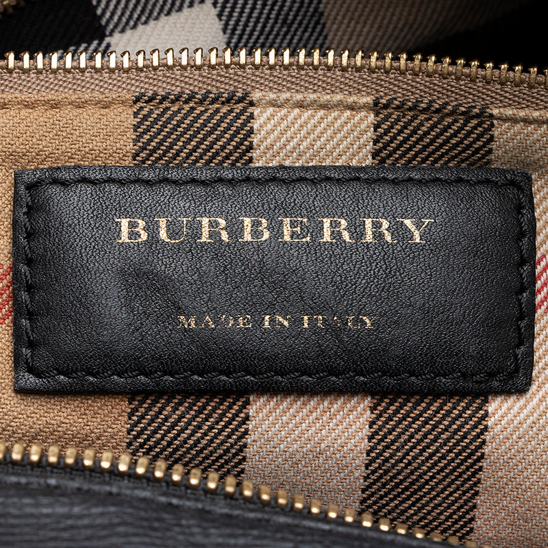 Burberry Leather Alchester Bowling Bag (SHF-19705)