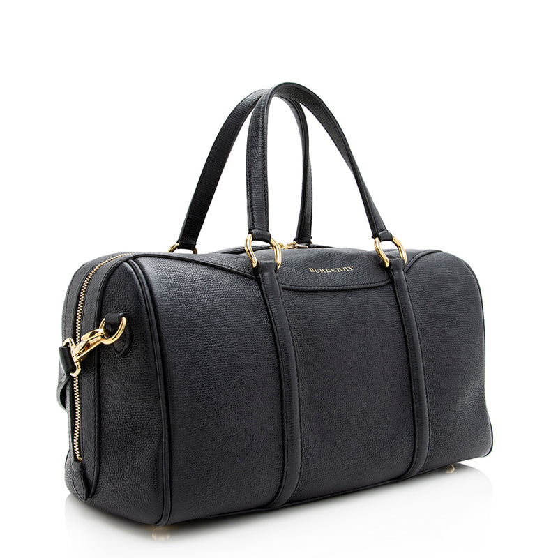 Burberry Derby Leather Alchester Bowling Bag SHF 19705 LuxeDH