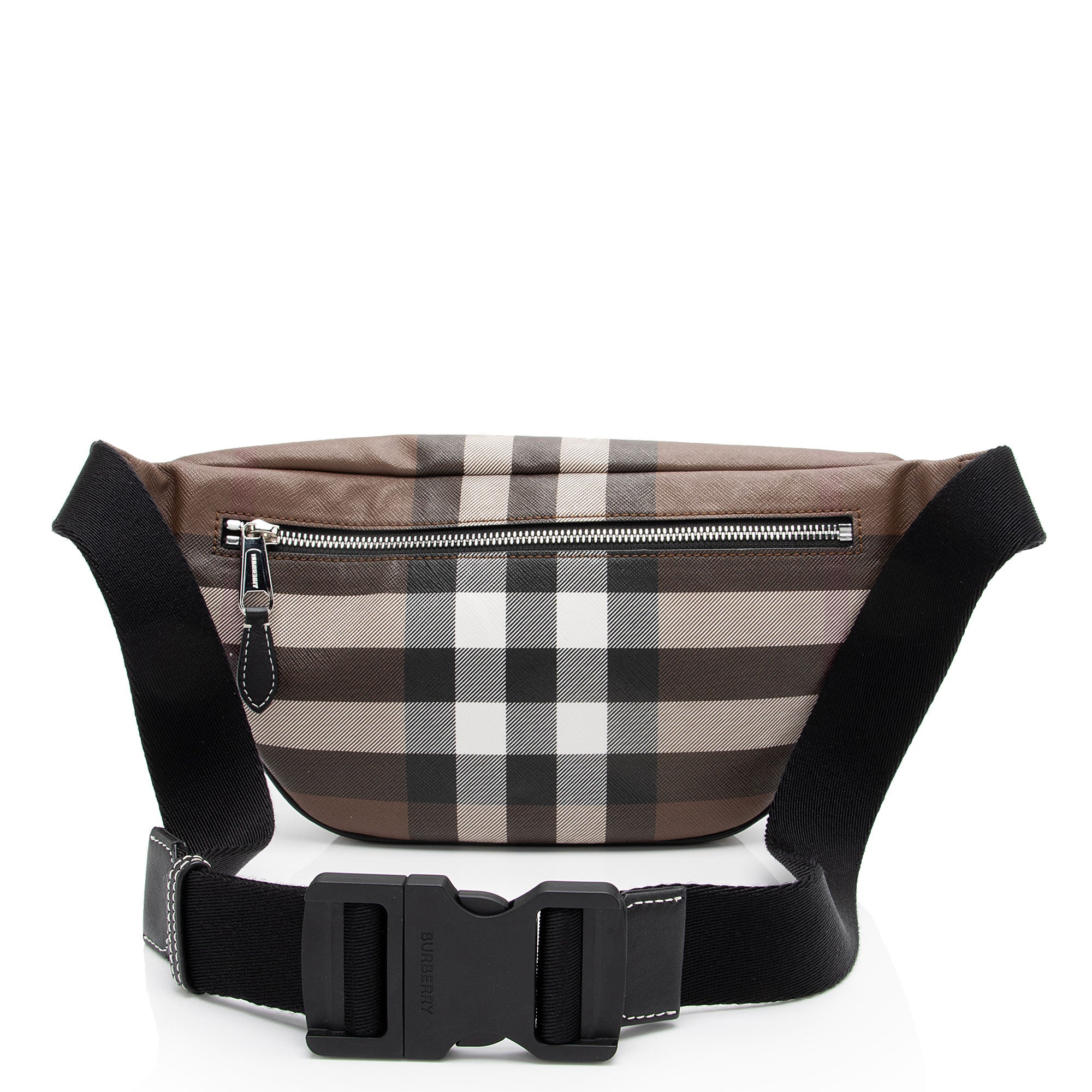 Burberry E-Canvas Check Cason Bum Bag (SHF-kefumV)