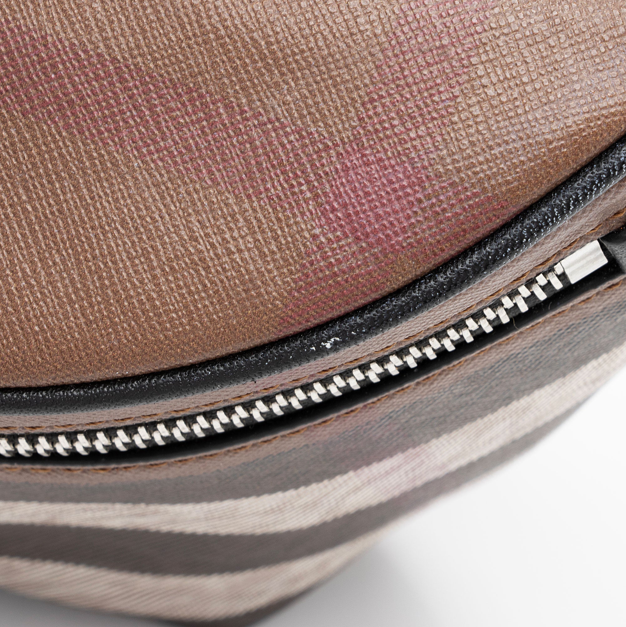 Burberry E-Canvas Check Cason Bum Bag (SHF-kefumV)