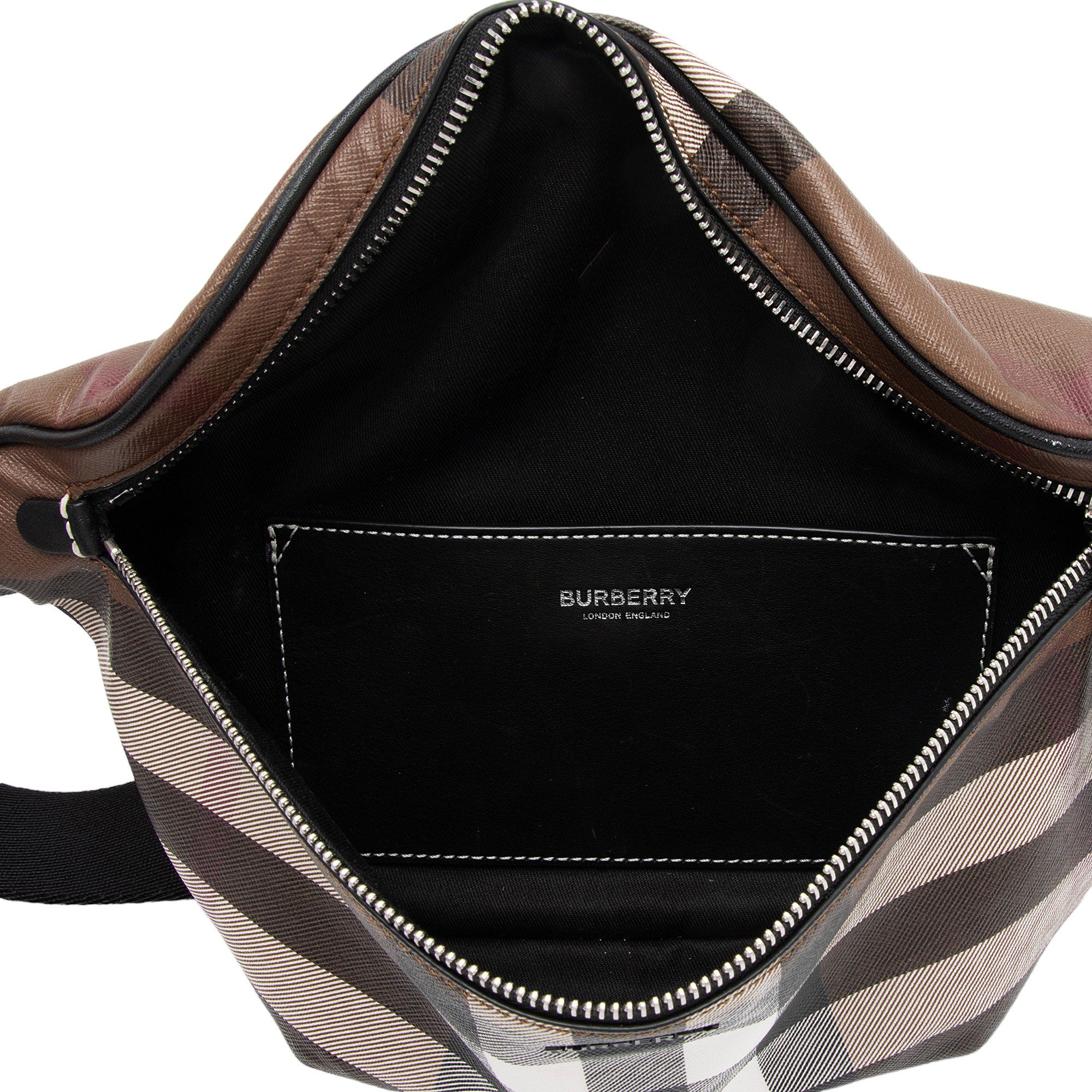 Burberry E-Canvas Check Cason Bum Bag (SHF-kefumV)