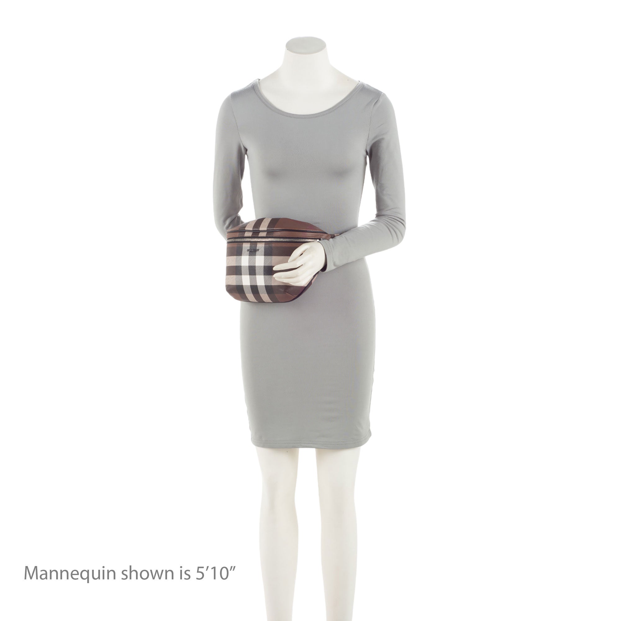 Burberry E-Canvas Check Cason Bum Bag (SHF-kefumV)