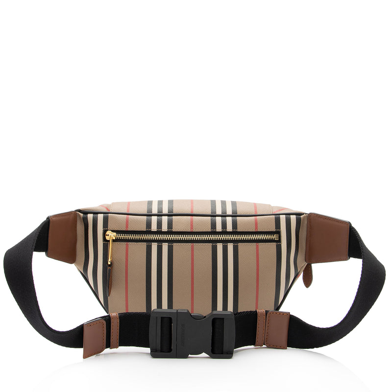 Burberry E-Canvas Icon Stripe Sonny Bumbag (SHF-RUAiZ3)