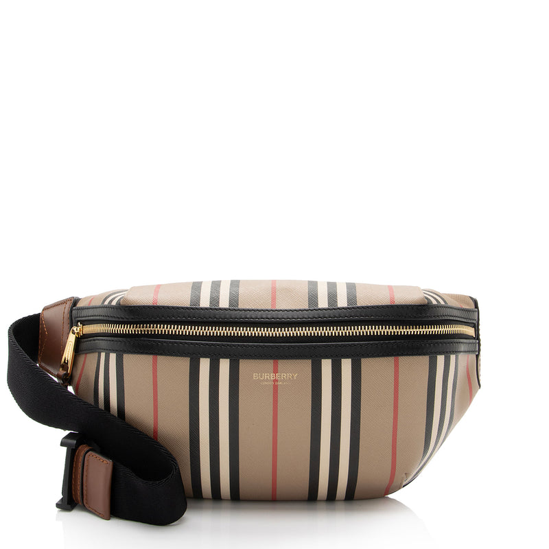 Burberry E-Canvas Icon Stripe Sonny Bumbag (SHF-RUAiZ3)