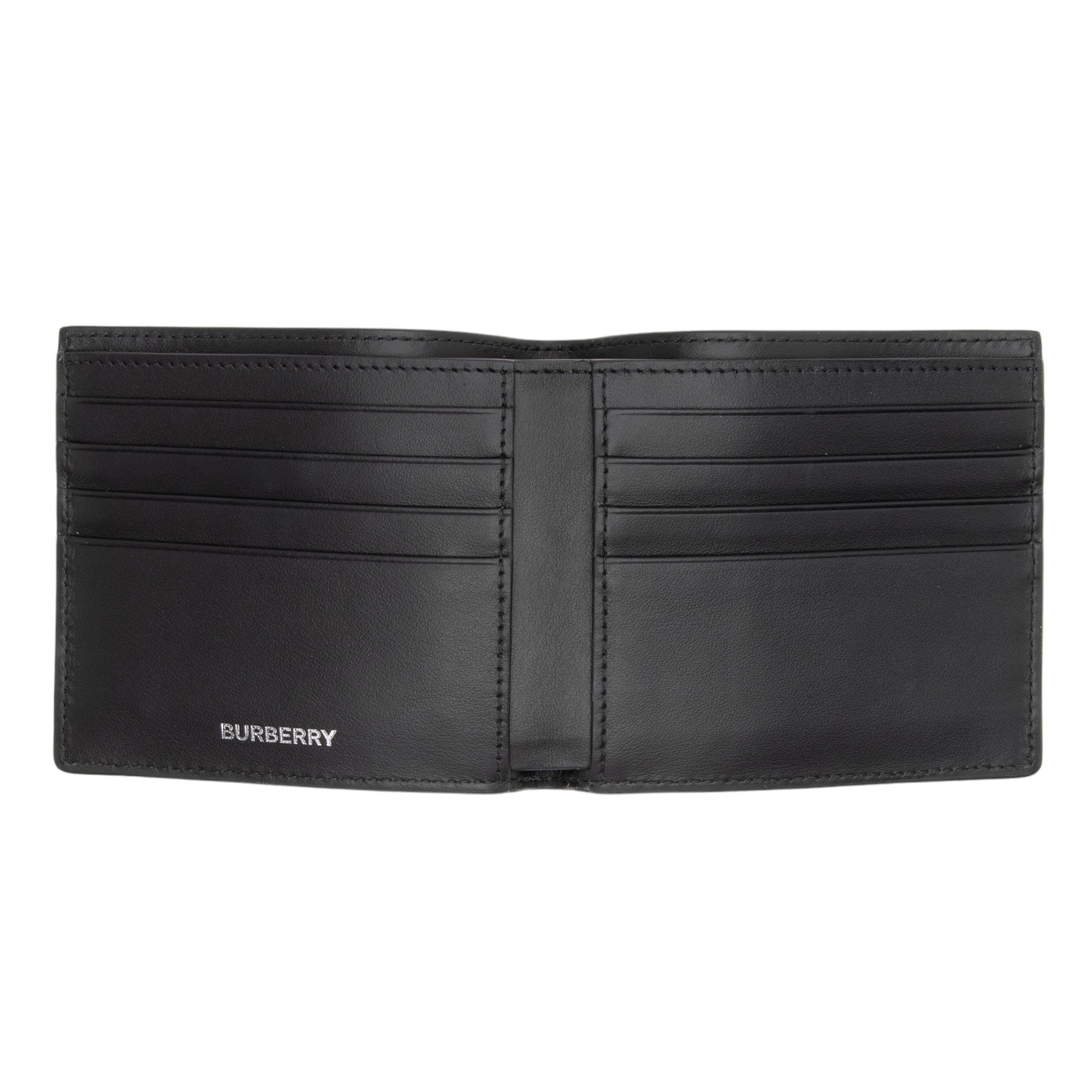 Burberry E-Canvas TB Monogram Bi-Fold Wallet (SHF-EKw5mW)