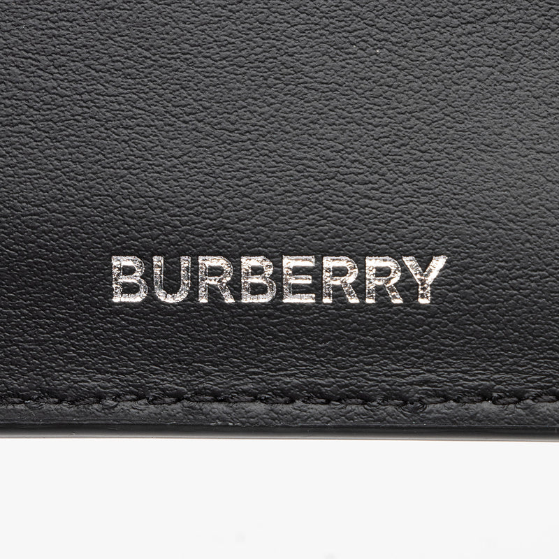 Burberry E-Canvas TB Monogram Bi-Fold Wallet (SHF-EKw5mW)