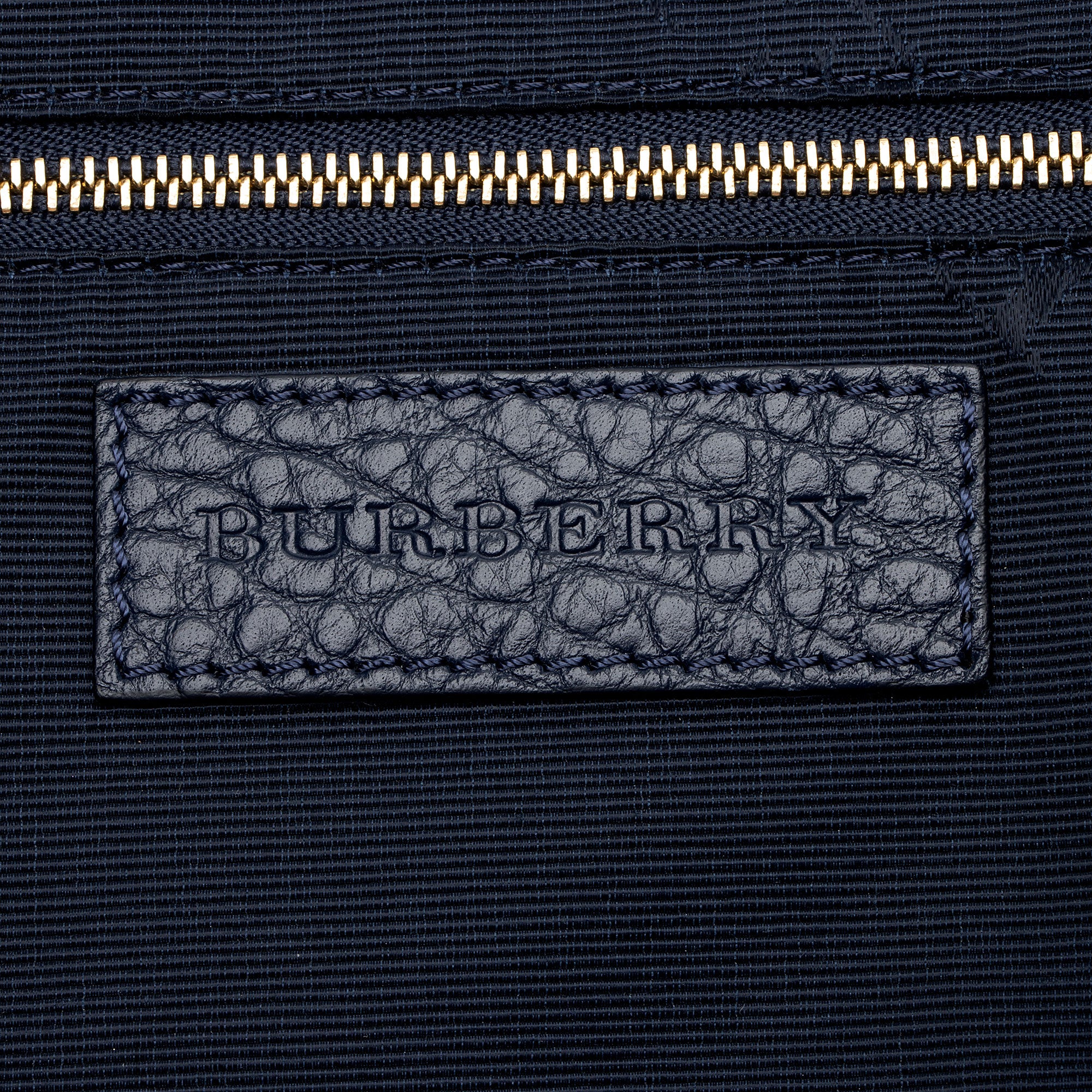 Burberry Embossed Leather Check Dewsbury Tote