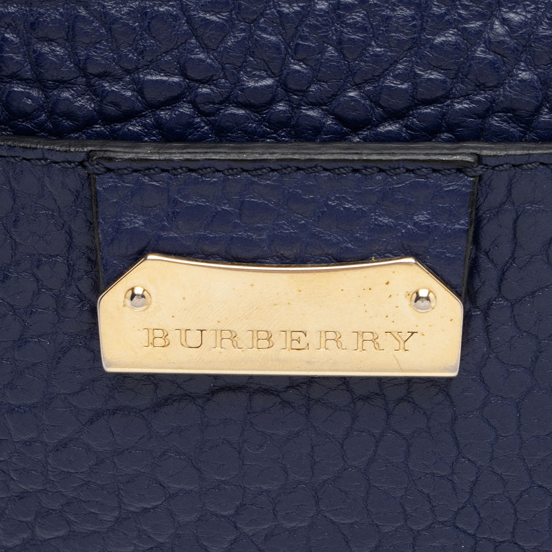 Burberry Embossed Leather Check Harrogate Crossbody (SHF-xJEGv6)