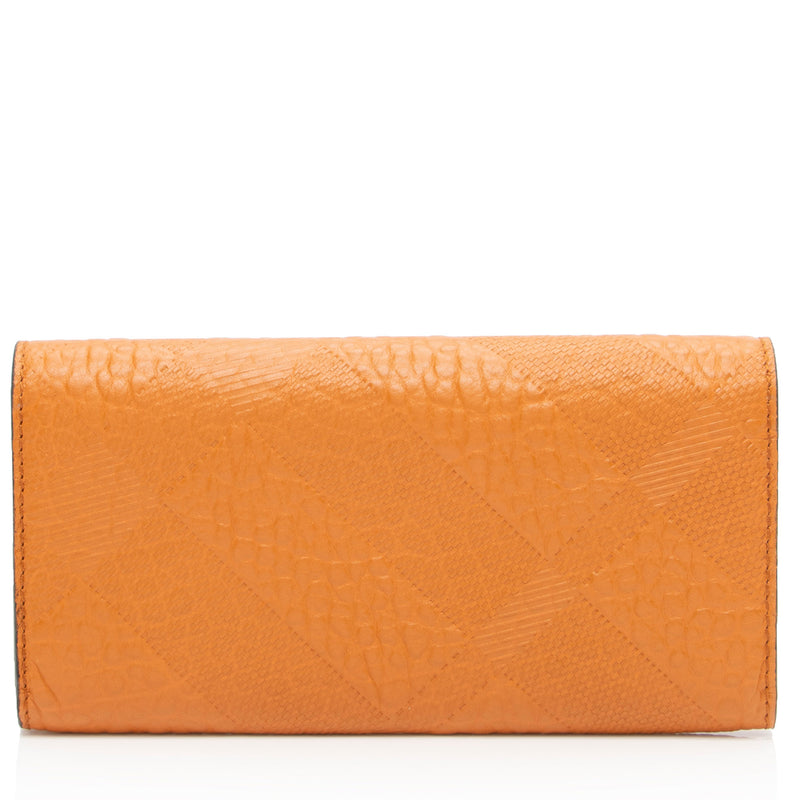 Burberry Embossed Leather Porter Wallet (SHF-QF78fN)