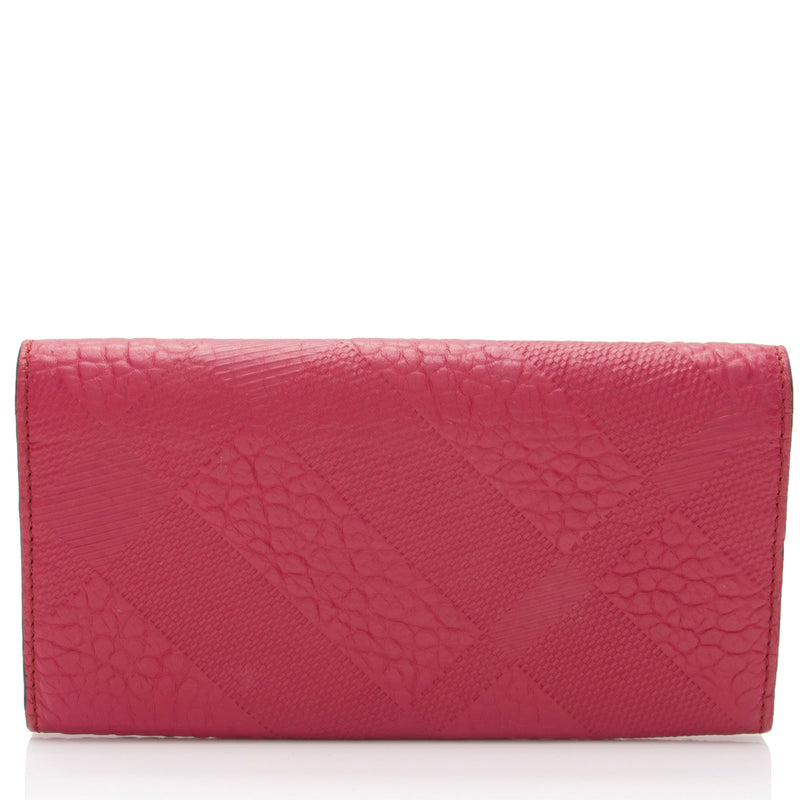 Burberry Embossed Leather Porter Wallet (SHF-HT8YDE)