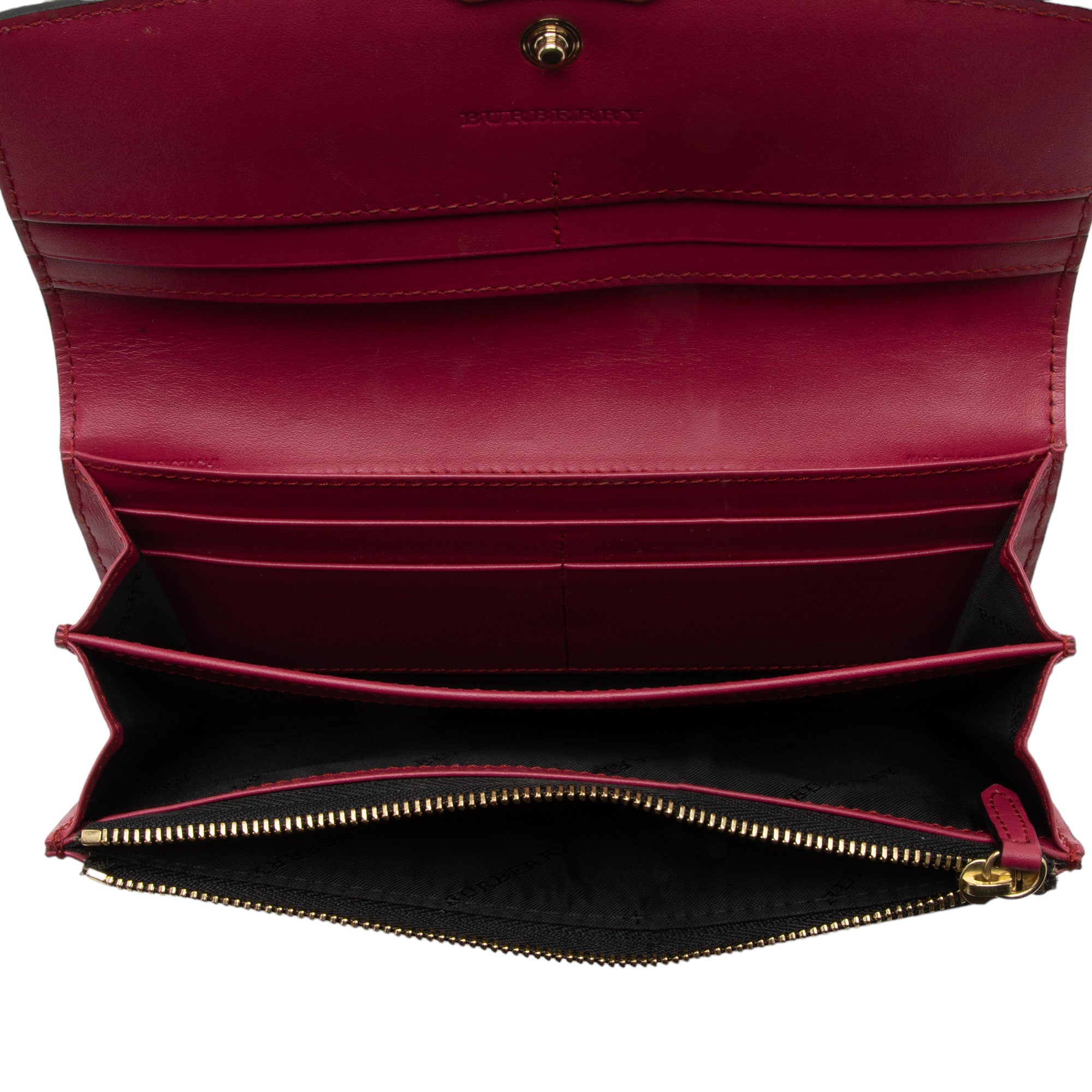 Burberry Embossed Leather Porter Wallet (SHF-HT8YDE)