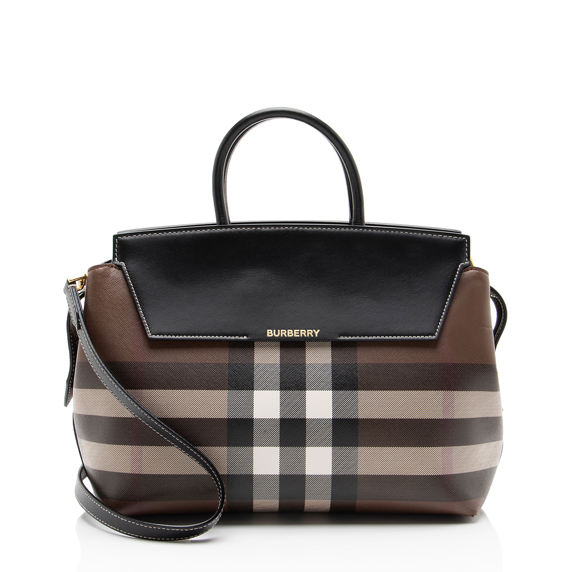 Burberry Exaggerated Check Catherine Medium Satchel